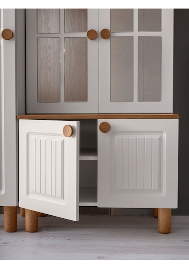 Tuna Mdf Portmanto Krem - Meşe