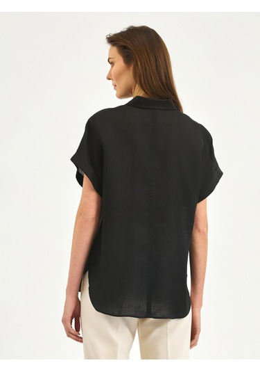 Karaca Kadın Comfort Fıt Gömlek-siyah 12.25s.04.029 Siyah