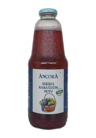 Ancora Sıkma Kara Üzüm Suyu 1 Lt X 6 Adet