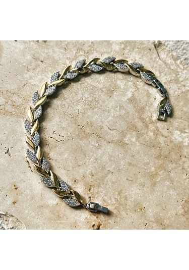 Vıp Seri Başak Zirkon Bileklik Gold