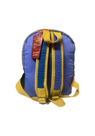 Kaliteli Renkli Vintage Salaş Disayn Günlük Sırt Gezi Okul Seyahat Çantası 28 Cm X 37 Cm Sarı