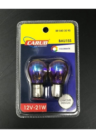 Diadem Ampul 12 V 2 Adet - Amber Amerikan Park -Sinyal Ampulu