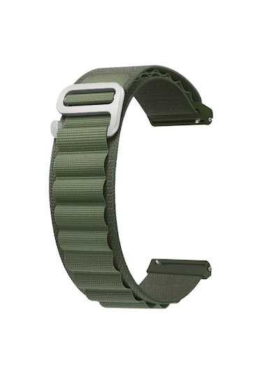 Forzacase Huawei Watch Gt 4 46mm İçin Kancalı Kumaş Kordon Kayış - Fc156 Yeşil