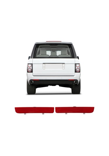 Reedark Arka Tampon Reflektör Lr006348 Lr006349 Xff000021 Xff000031 - Range Rover L322 2002-2012 Ve Freelander 2 L359 2006-2015 Uyumlu, Abs Malzeme, Güvenli Sürüş İçin Görünürlük Artırıcı