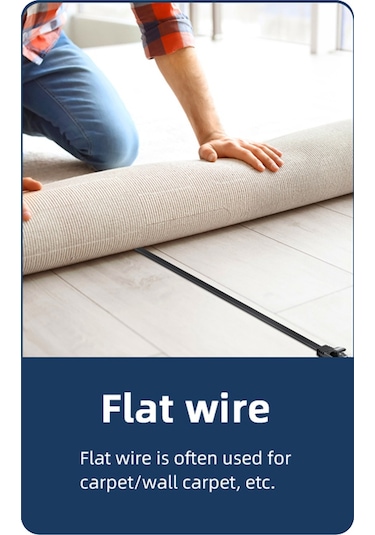 Essager CAT6 LAN RJ45 Ağ Ethernet Kablosu 5 Metre - Yuvarlak Tel Flat Wire