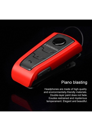 Fineblue F910 Csr4.1 Geri Çekilebilir Kablo Arayan Titreşim Hatırlatma Hırsızlığa Karşı Bluetooth Kulaklık Beyaz