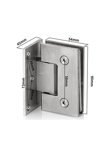 Ebitda Suntek Duş Camı Kapı Menteşeleri 90 Kabin Vitrini Için, Yüksek Kaliteli Model