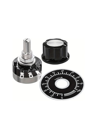 Globalbloom 2 Takım Rv24yn20s 10k 100r 200r 500r 5k Potansiyometre + A03 Başlık Ve Kadran