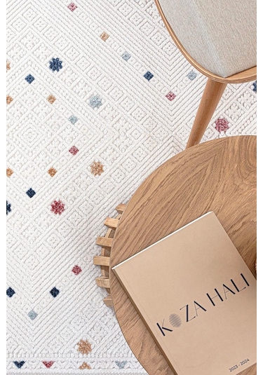 Koza Halı Sand Krem Multi Kolay Temizlenebilir Halı Kilim Oturma Odası Yata Multi