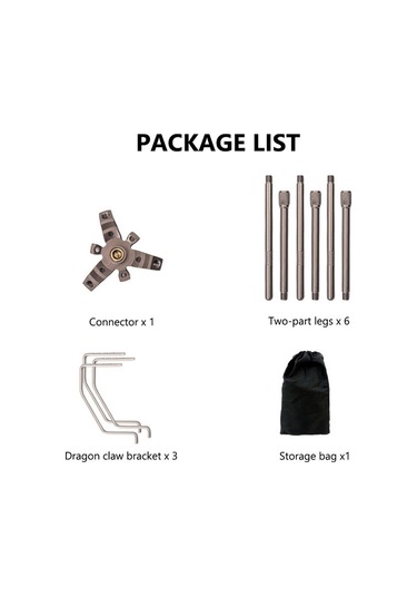 Mountainhiker-açık Kamp Gastank Ve Sobalar Braketi Ayrılabilir-gümüş Gümüş