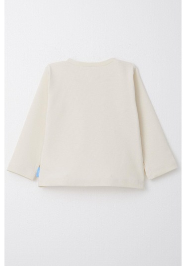 Breeze Erkek Çocuk Uzun Kollu Tişört Basic 1-4 Yaş, Ekru-ekru Ekru