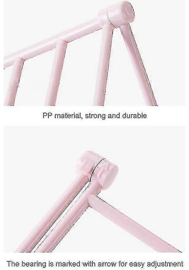 Ganzhoushop Katlanabilir Kurutma Askısı, Çok Kancalı Askılı Yerden Tasarruf Sağlayan İç Mekan Çamaşır Düzenleyici Havlular İçin Giysilerpembe Çok Renkli