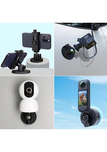 Xuweiwei Sporkamera Gimbal Manyetik Montaj Her Şey Dahil 360 Derece Dönebilen Telefon Tutucu Kamera Bağlantı Aksesuarı -