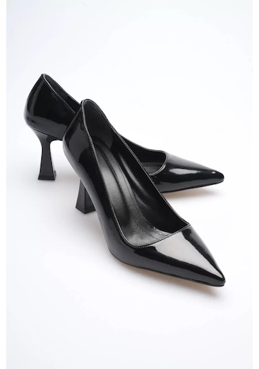 Trendella Siyah Rugan Topuklu Kadın Stiletto Tr20ms02e