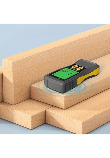 Motion003 Dijital Nem Olcer Yumusak Sert Agac Endustriyel Nem Olcer Yuksek Hassasiyet Otomatik Kapanma Siyah Pil İle Calisir 36v Max