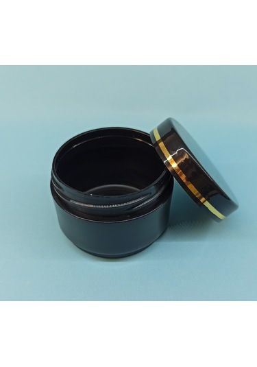 250 25 Ml Lüx Şeritli Mini Boş Pomat-Krem-Kozmetik Kutusu