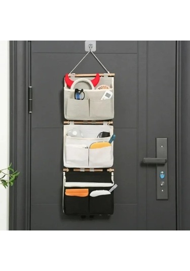 Dancemonkey Lichen Duvar Kapı Asılan Saklama Çantası Su Geçirmez İç Çamaşırı Siyah Ju Siyah