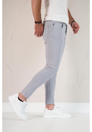 Fbı Skinny Slimfit Dar Paça Bilekten Pamuklu Kot Pantolon