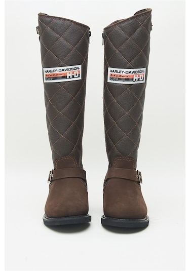 Harley Davidson Laconia/hi/646 Bayan Çizme HD-025G0074-R0878 Koyu Kahverengi