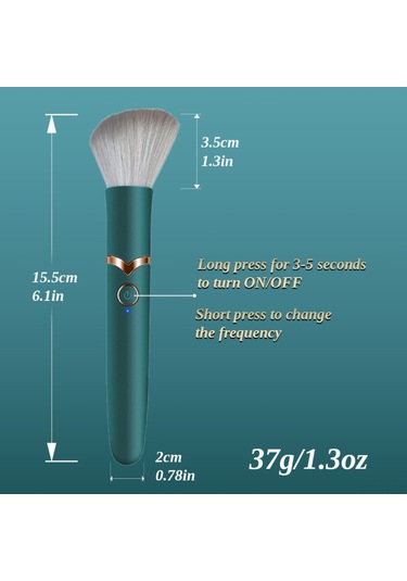 Yifomall Çift Amaçlı Şarj Edilebilir Masaj Fırçası - 10 Titreşim Modu + Isıtma Özellikli
