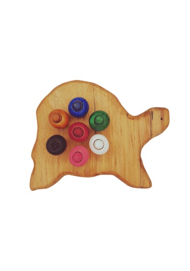 Boncuk Dizme Oyunu Ahşap Kaplumbağa