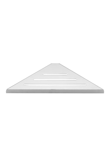 Gümüş Banyo Rafı Köşe Duş Rafı Sondaj Yok 304 Paslanmaz Çelik Köşe Organizatör Depolama Ağır Hizmet Tipi Içi Boş Şampuan Rafı Gümüş