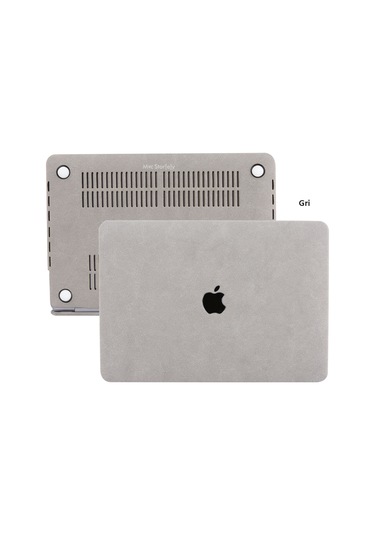Macbook Uyumlu Air M1 Kılıf 13 İnç Kumaş Kaplama Goat Touchıd'li M1 Air A2337 A2179 A1932 İle Uyumlu Gri