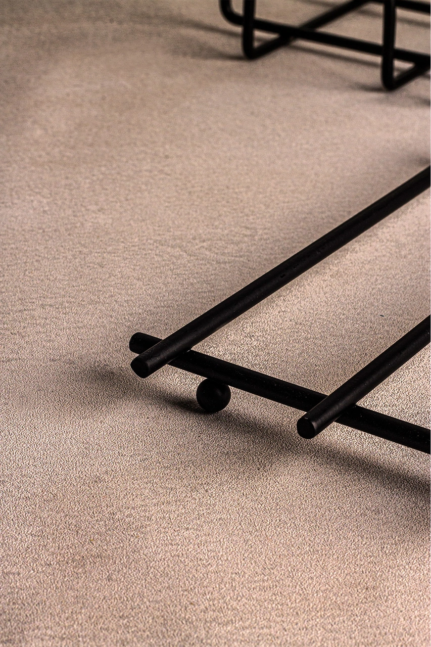 Snippy Sofra Mutfak Sunumluk 3^lü Siyah Rulo Peçetelik Nihale Ekmeklik 3lü Sofra Seti Mutfak Düzenleyici Kahverengi