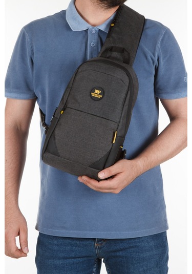 Newish Polo Erkek Usb Çıkışlı Çapraz Bel Ve Omuz Çantası New321 - Siyah - Sarı