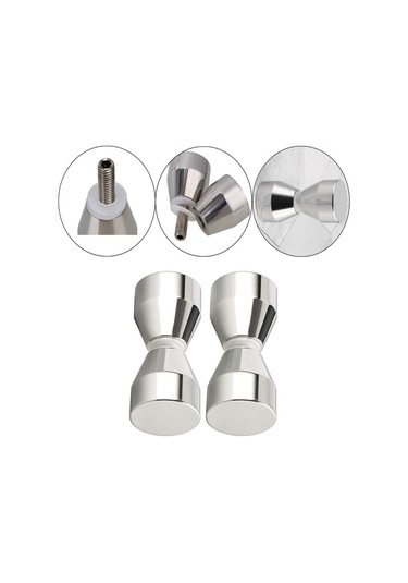 Adet Duş Kapısı Kolu, Duş Kapıları, Cam Kapılar, Balkon Kapıları Ve Yatak Odası Kapıları İçin Gümüş Alüminyum Alaşımlı Duş Kapısı Topuzu