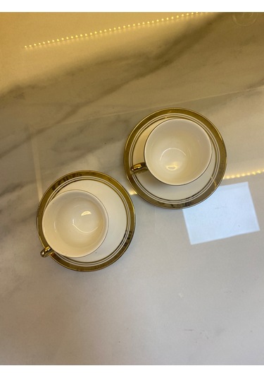 Lena 2'li Kahve Fincan Takımı - Renkli - 90 Ml