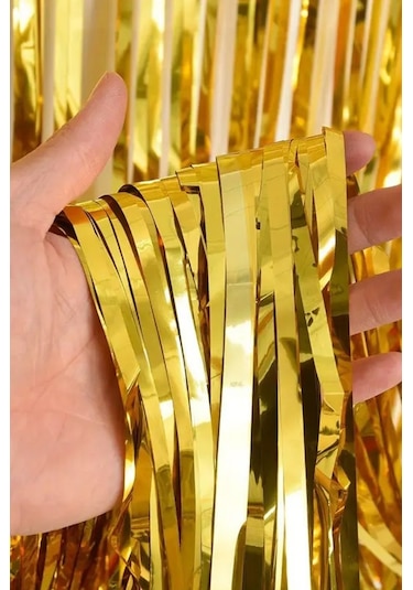 Beysüs Işıltılı Gold Kapı-duvar Püskülü Arka Fon Tüm Yaşlar
