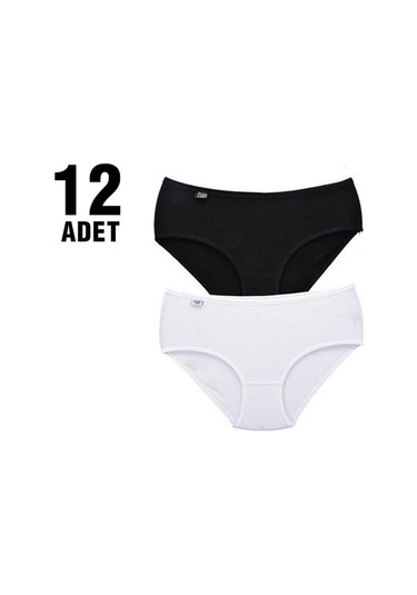 Tutku Renkli Likralı Bayan Bato Külot 12'li-2489-FUŞYA Fuşya