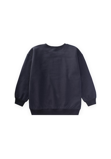 Taş Detaylı Sweatshirt 4-12 Yaş Antrasit Antrasit