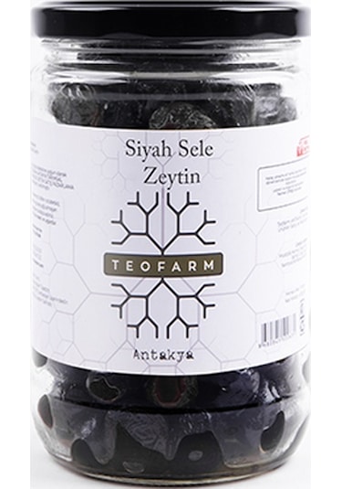 Teofarm Yağlı Salamura Siyah Zeytin 430 G