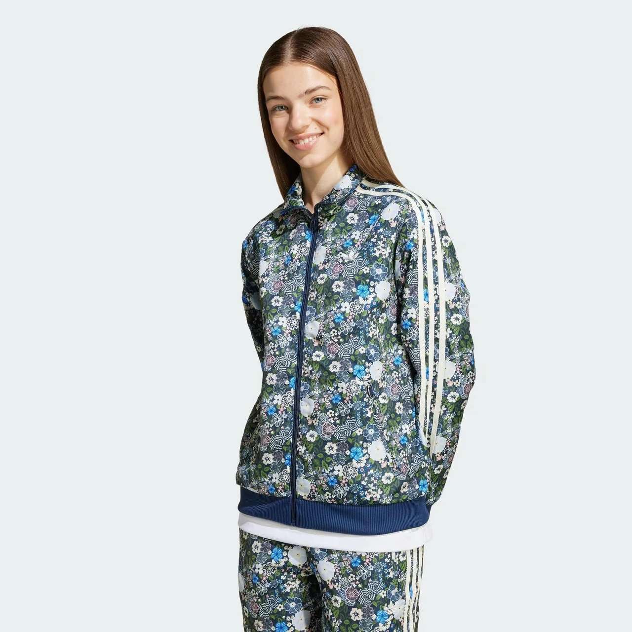 Adidas Originals X Liberty London Firebird Çocuk Sweatshirt C-adıjv7823c40a00 Mavi