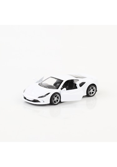 Sesli Ve Işıklı 1:36 Ölçek Çek Bırak Metal Araba Beyaz
