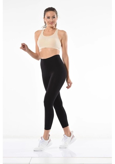 Dynamic Leggins Termal Kışlık Pamuklu Esnek Likralı Tayt-1148-1149-8966 SiYAH