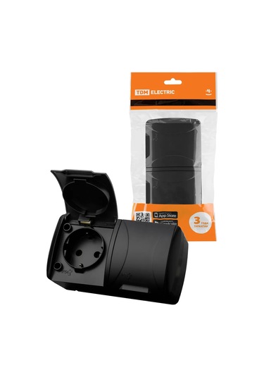 Tdm Electric Çift Portlu, Montajlı, Topraklamalı, Kapaklı Açık Hava Priz Yuvası 269360448 Seliger