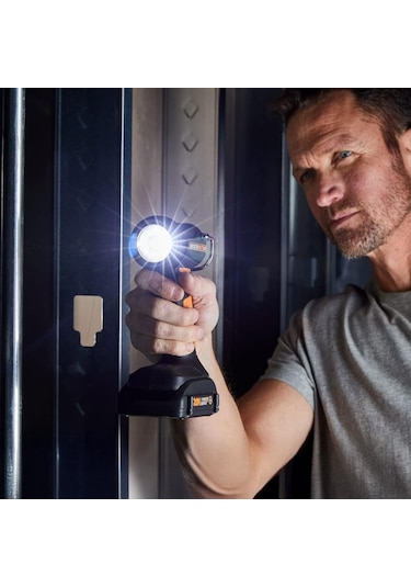 Worx Wx025.9 20volt 160/350 Lümen Profesyonel Çok Fonksiyonlu Led Fener Akü Dahil Değildir 1 Adet