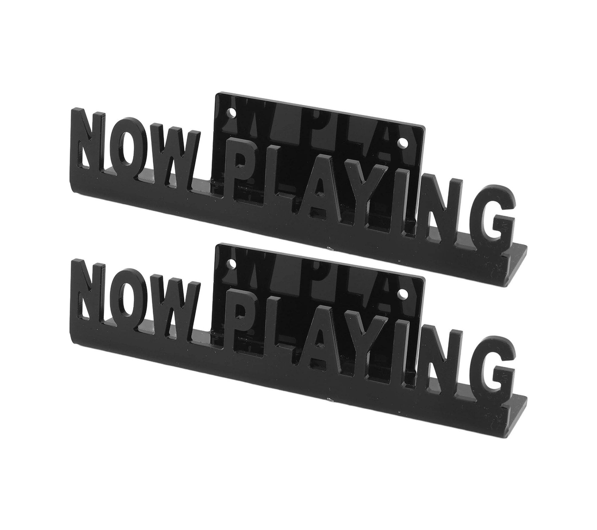 Konesam Akrilik Duvarlı Vinil Plak Tutucu - "now Playing" Desenli Gösterim Rafı, Müzik Koleksiyonunuz İçin Stüdyo Dekoru, Beyaz