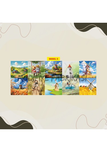 Dekoratif Priz Kaplama Folyosu - Uv Baskılı- Tüm Tekli Anahtar M5 Çok Renkli