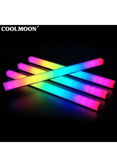 Novahub Coolmoon Rgb Led Şerit 5v 3pin Argb Senkron Pc Işık Bariyeri, Çok Renkli Çok Renkli