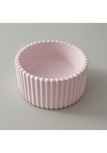 Dalgalı Minimalist Saksı Tabak Taş Tozu Dekoratif Pinterest Tabaklar Handmade %100 El Yapımı