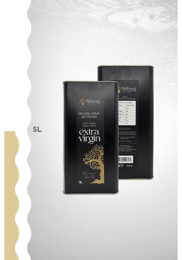 Nilbağ Zeytinyağları Ayvalık Natural Sızma Zeytinyağı Soğuk Sıkım Teneke 5 L