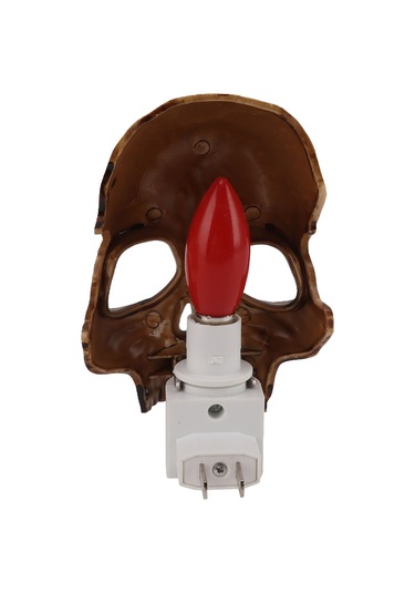 Mufunye Kostüm Parti Dekoratif Kafa Figürü, Parlaklık Ayarlanabilir Reçine Işık, 110v Amerikan Standardı, Spooky Ambiyans Işık Kaynağı Diğer