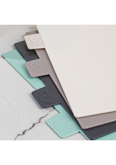 Porsima 1164 Cappuccino Asıa 4'lü Kesme Tahtası Sebze, Et Ve Ekmek Kesme Tahta Seti Çok Renkli