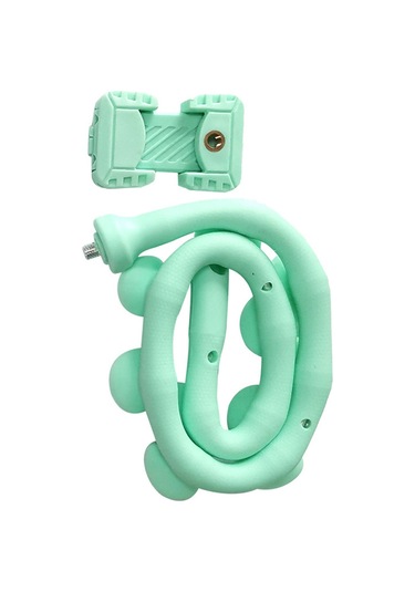 Suofeng Yeşil Kablosuz Telefon Tutucu, 360 Döner, Araç Ve Evde Kullanımı, Anti-kayma, Esnek Kauçuk Ve Metal, 7.4-10cm Telefonlar İçin Yeşil