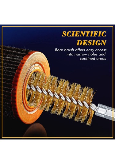 Samdoo 6 Adet 15mm Çaplı 304 Paslanmaz Çelik Boru Fırçası Seti - Altıgen Gövde, Power Tool Uyumlu, Pas Ve Tüketici Temizliği