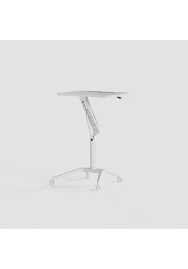 Karr Office D-FLEX-B Mobil Yükseklik Ayarlı Masa - Beyaz Tabla - Beyaz Ayak Beyaz